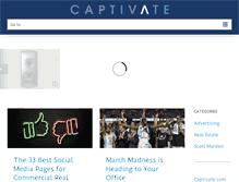 Tablet Screenshot of captivateblog.com